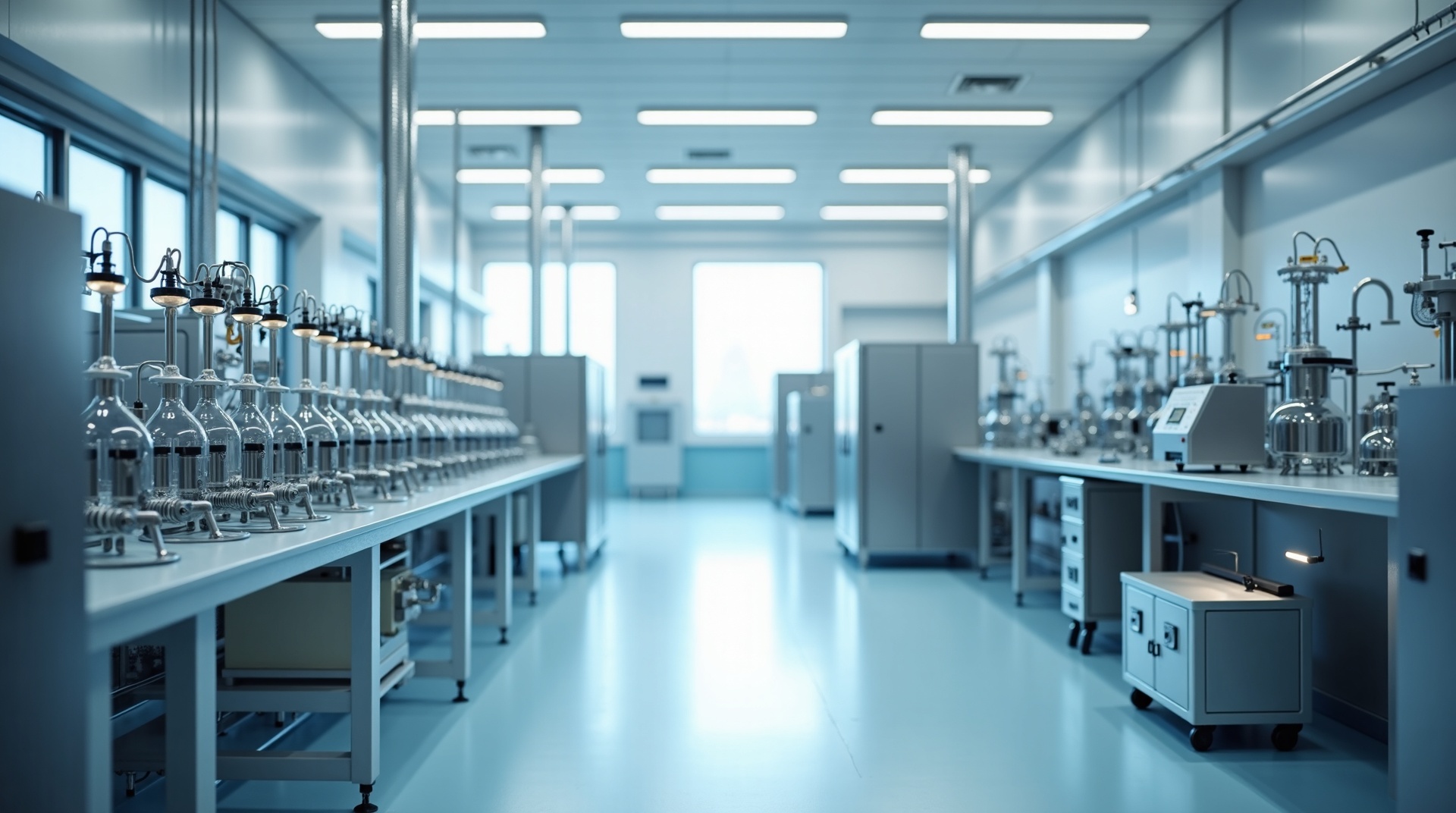 GMP Peptide Manufacturing Facility Interior Peptide Manufacturing Facility